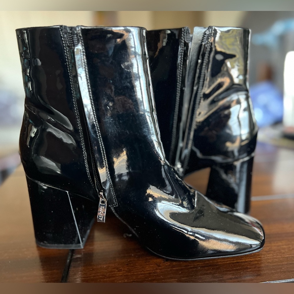 Cavale Patent Finish Block Heel Boot 
DKNY 10 - Picture 8 of 10